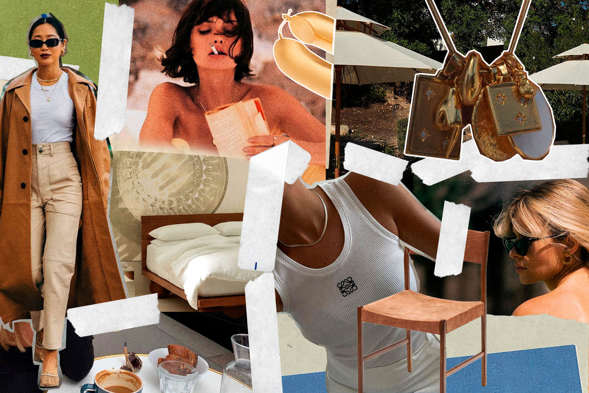 Collage of stylish people and jewelry reflecting 2024 jewelry trends reflection and inspirations.
