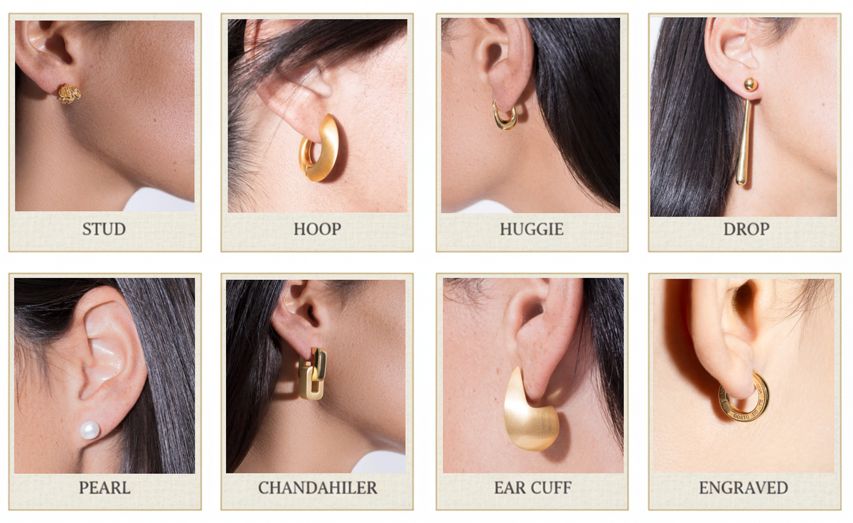 Types of Earrings The Complete Guide to Earring Styles & Sizes