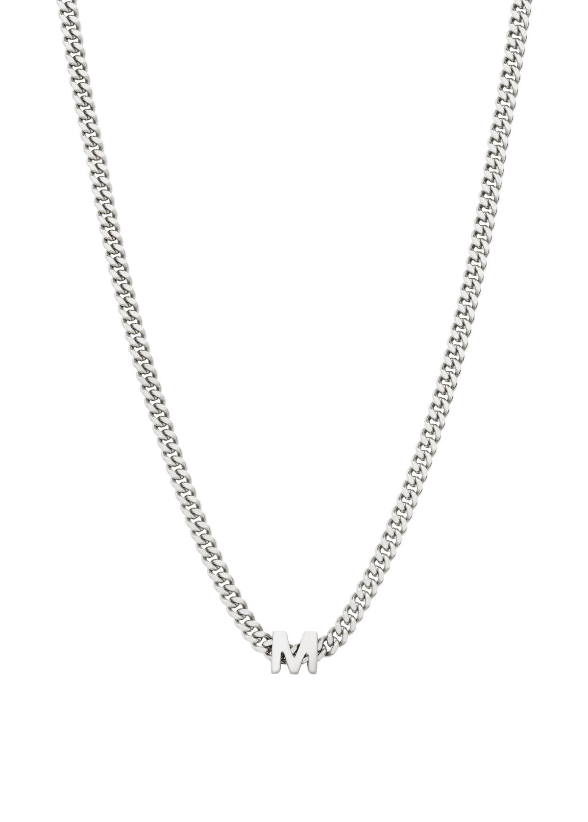 collier alphabet avec pendentif M Colliers