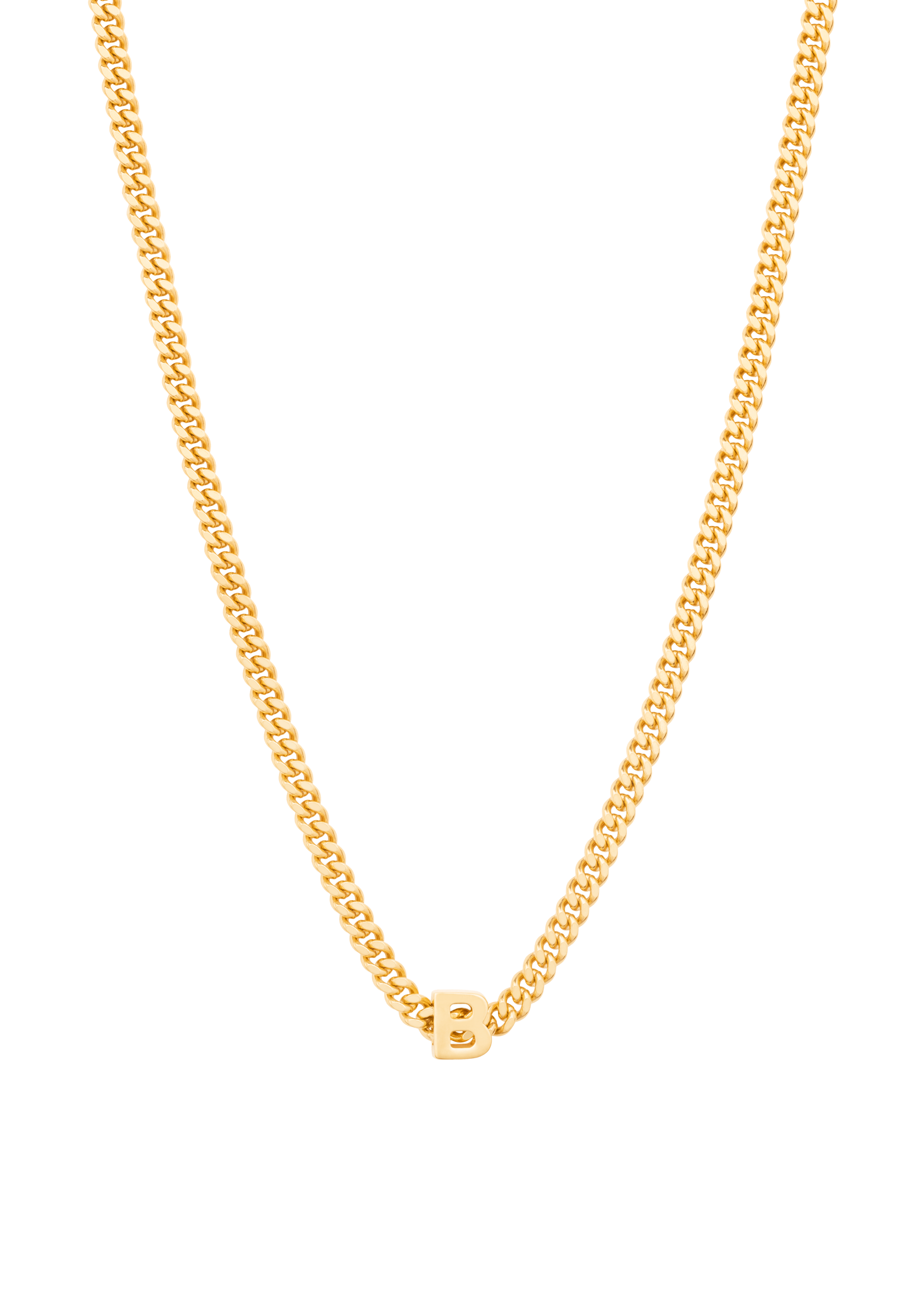 collier alphabet avec pendentif B