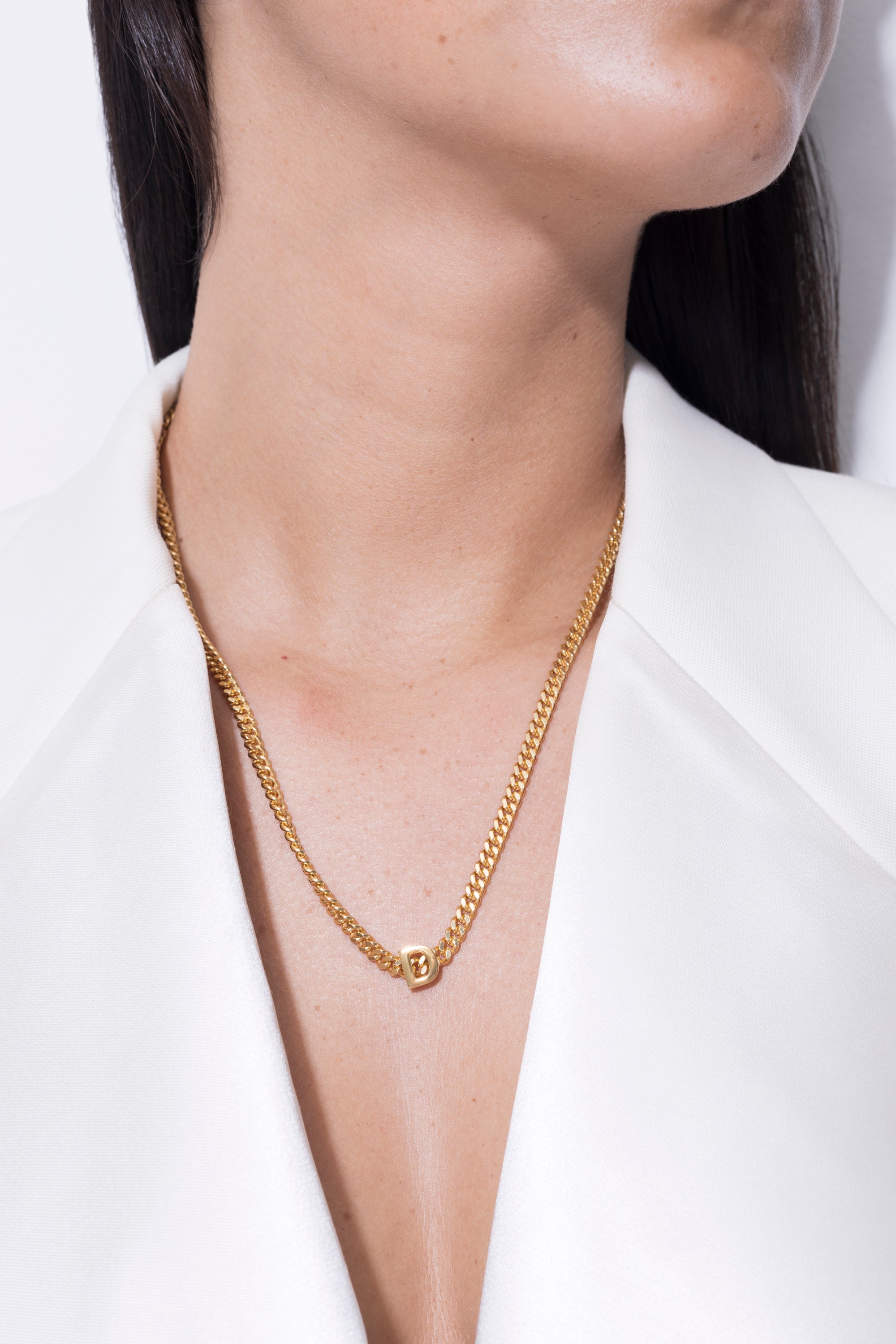 collier alphabet avec pendentif D