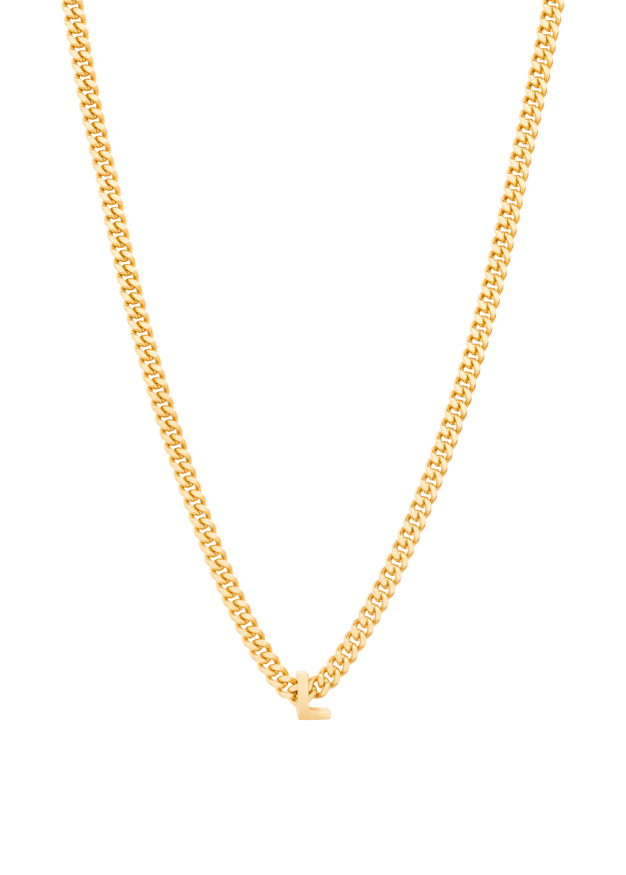 collier alphabet avec pendentif L