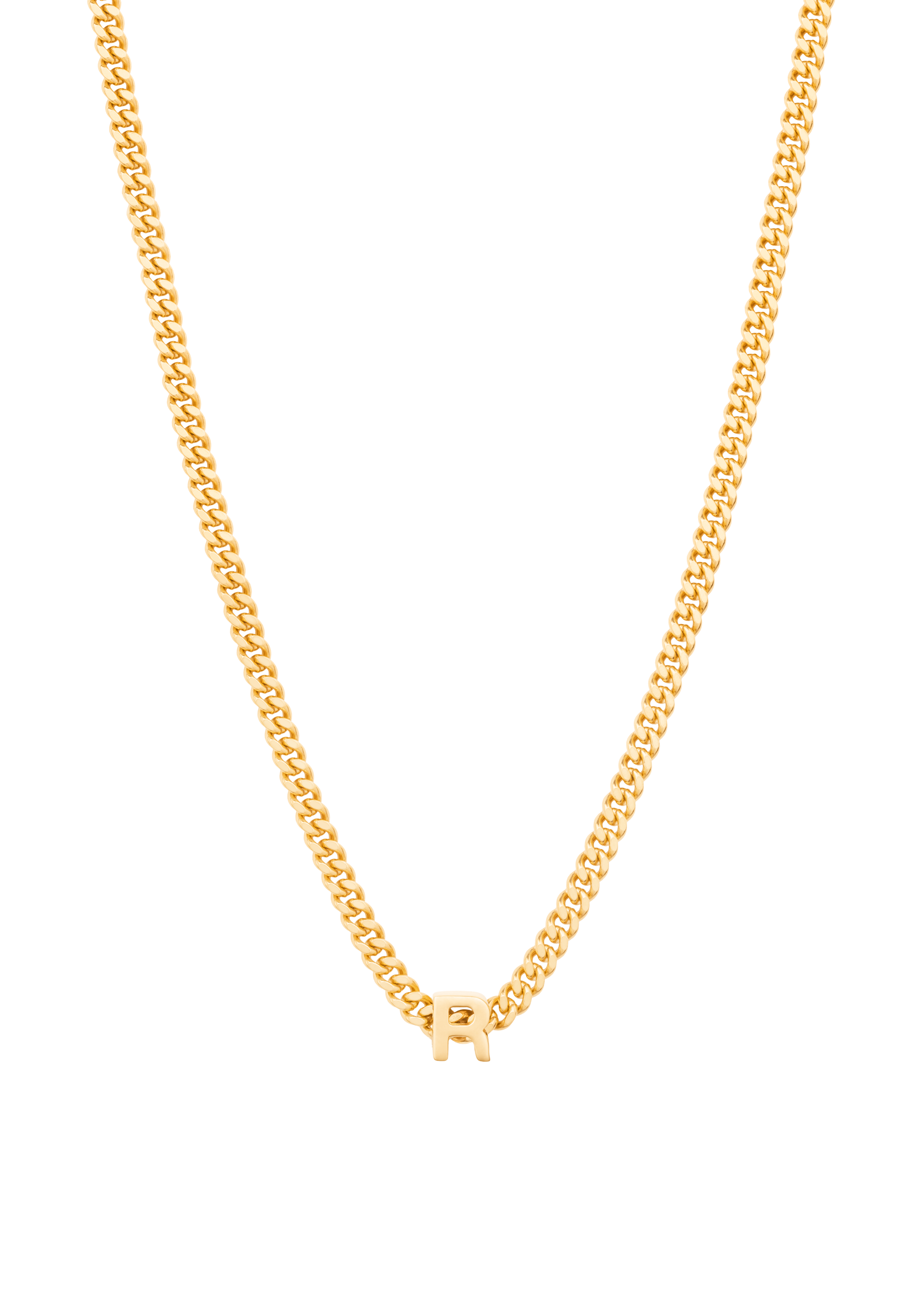 collier alphabet avec pendentif R