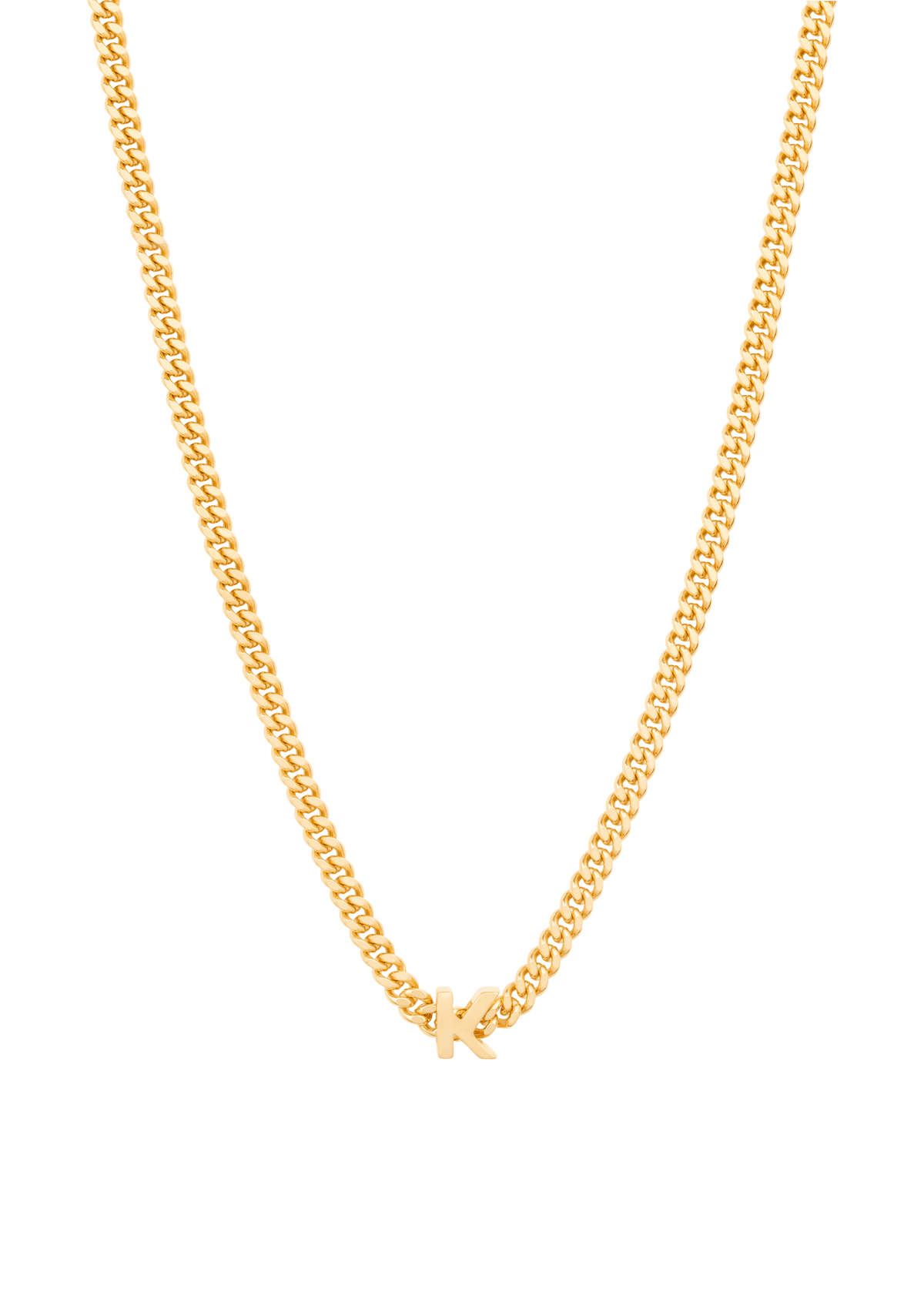 alphabet necklace with pendant K Necklaces