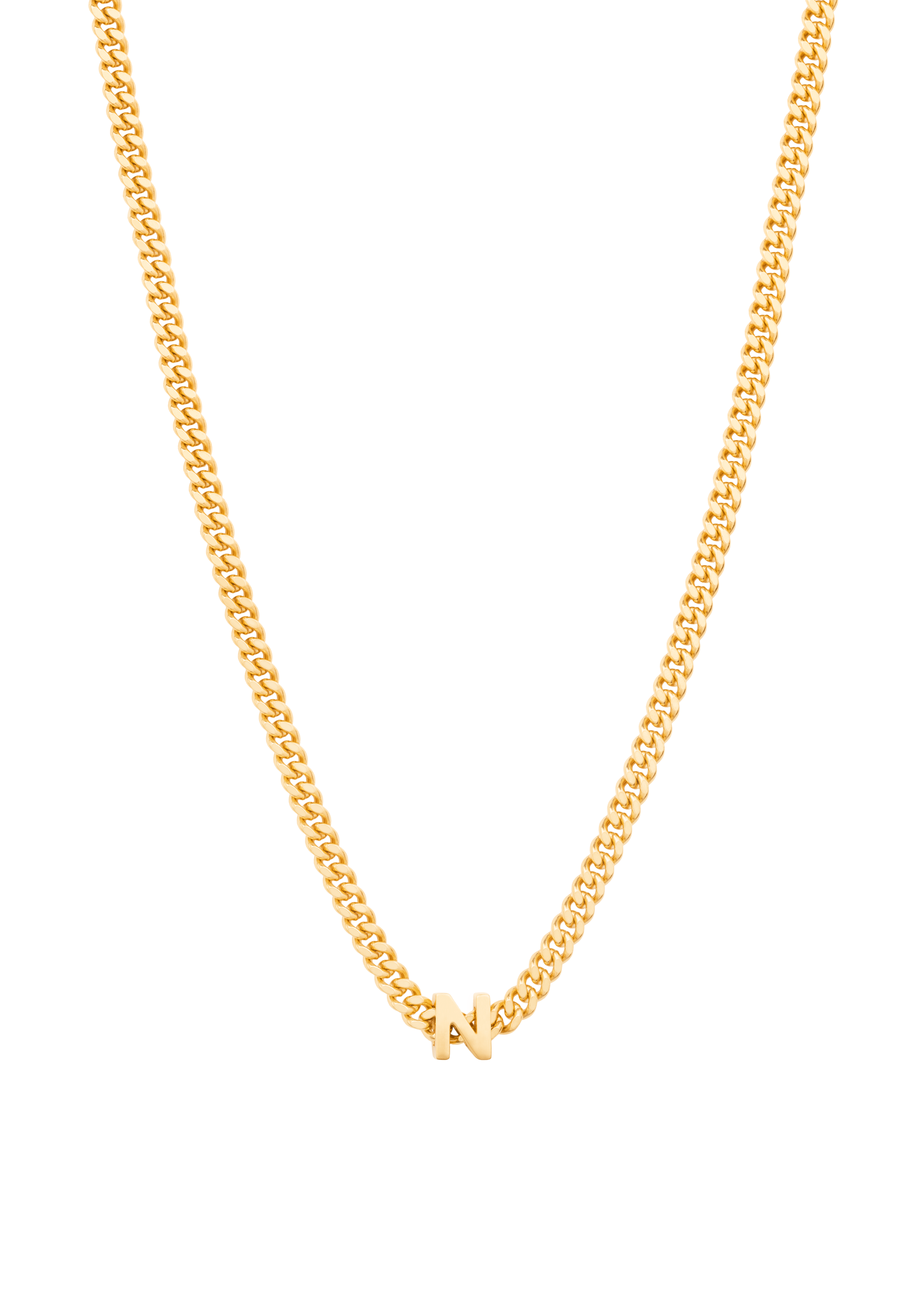 collier alphabet avec pendentif N