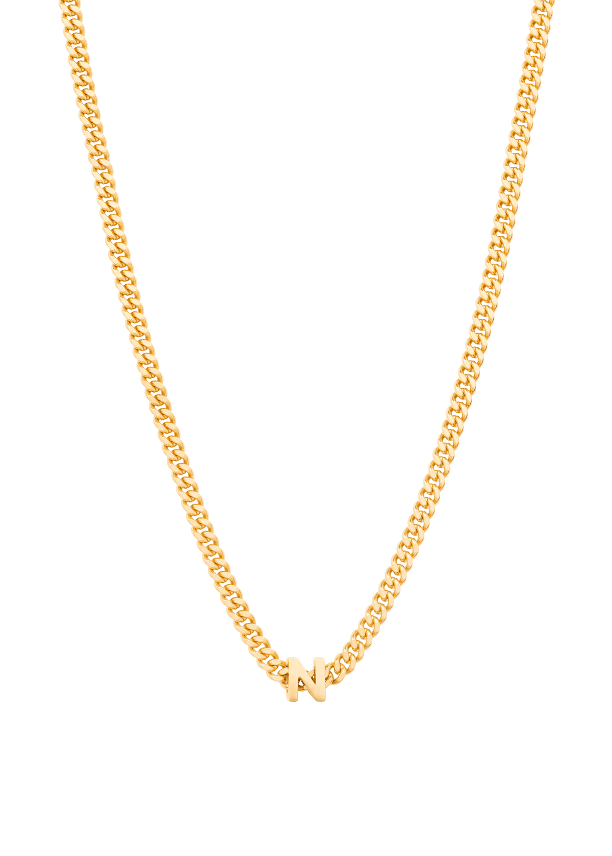 alphabet necklace with pendant N Necklaces