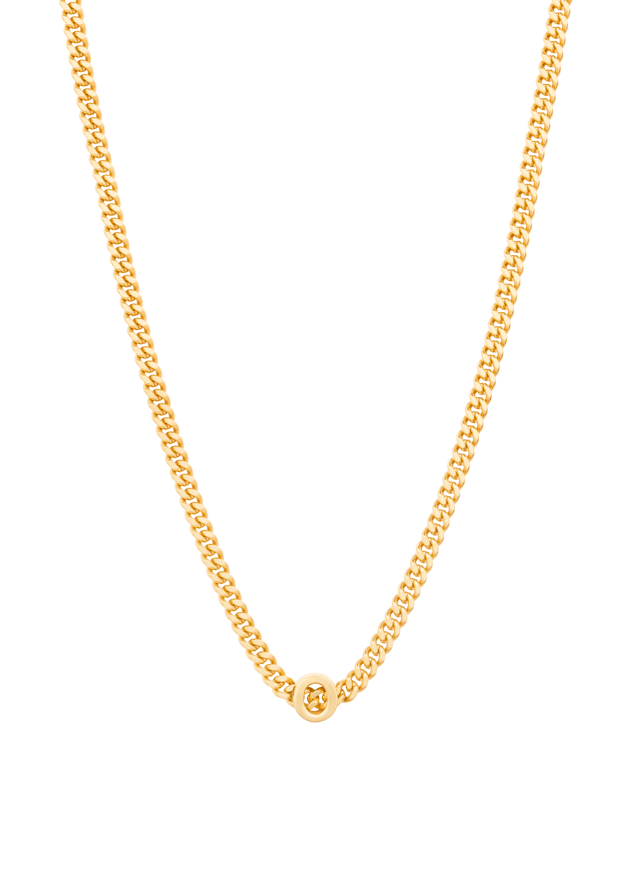 collier alphabet avec pendentif O