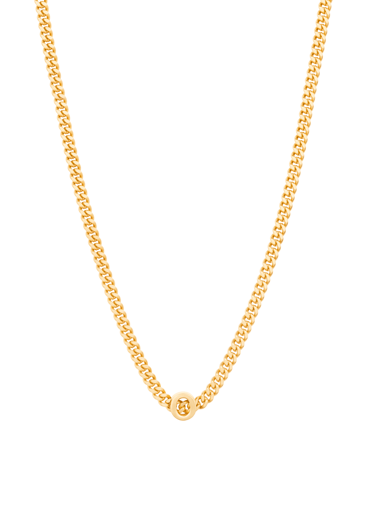 alphabet necklace with pendant O Necklaces