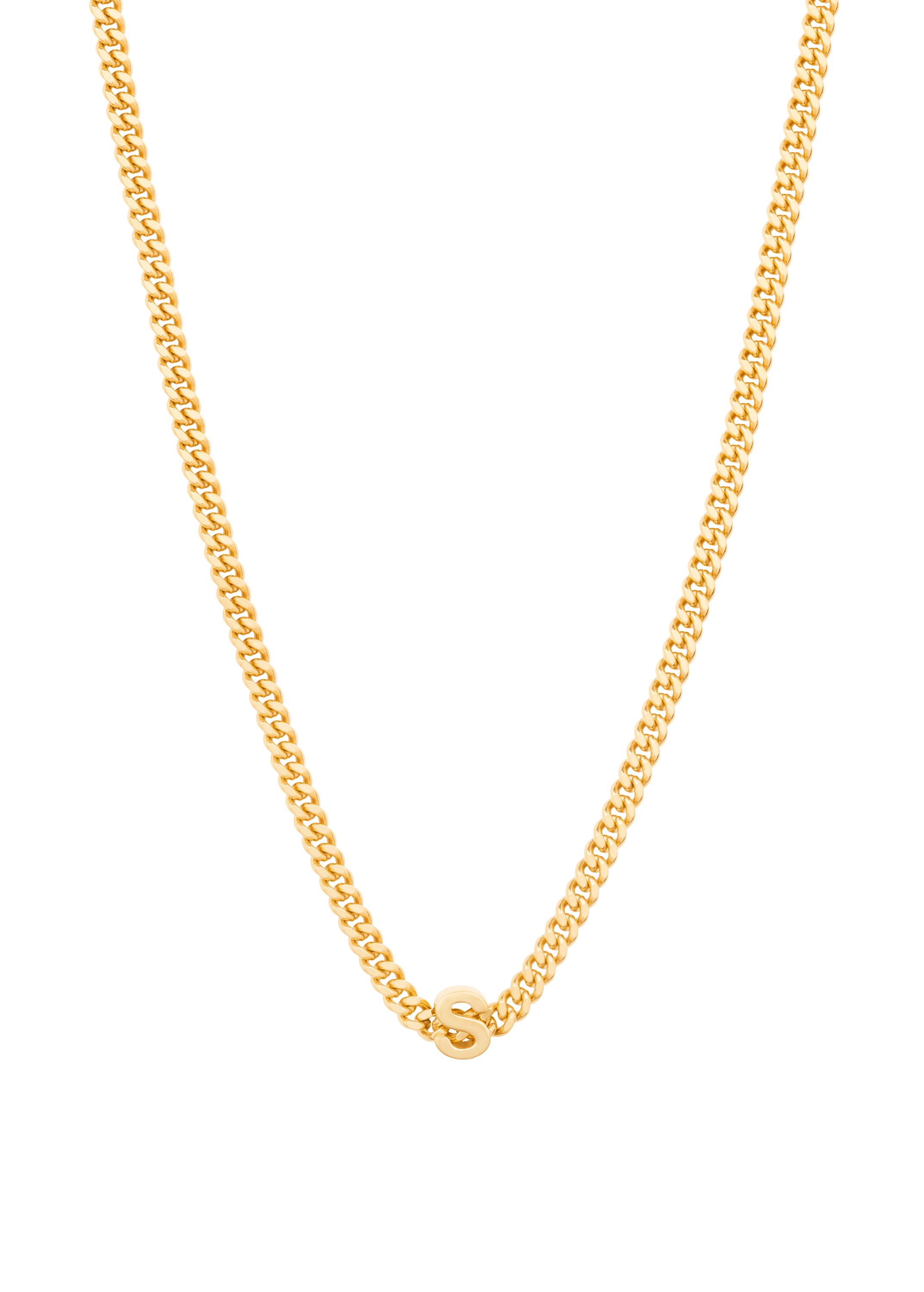 collier alphabet avec pendentif S