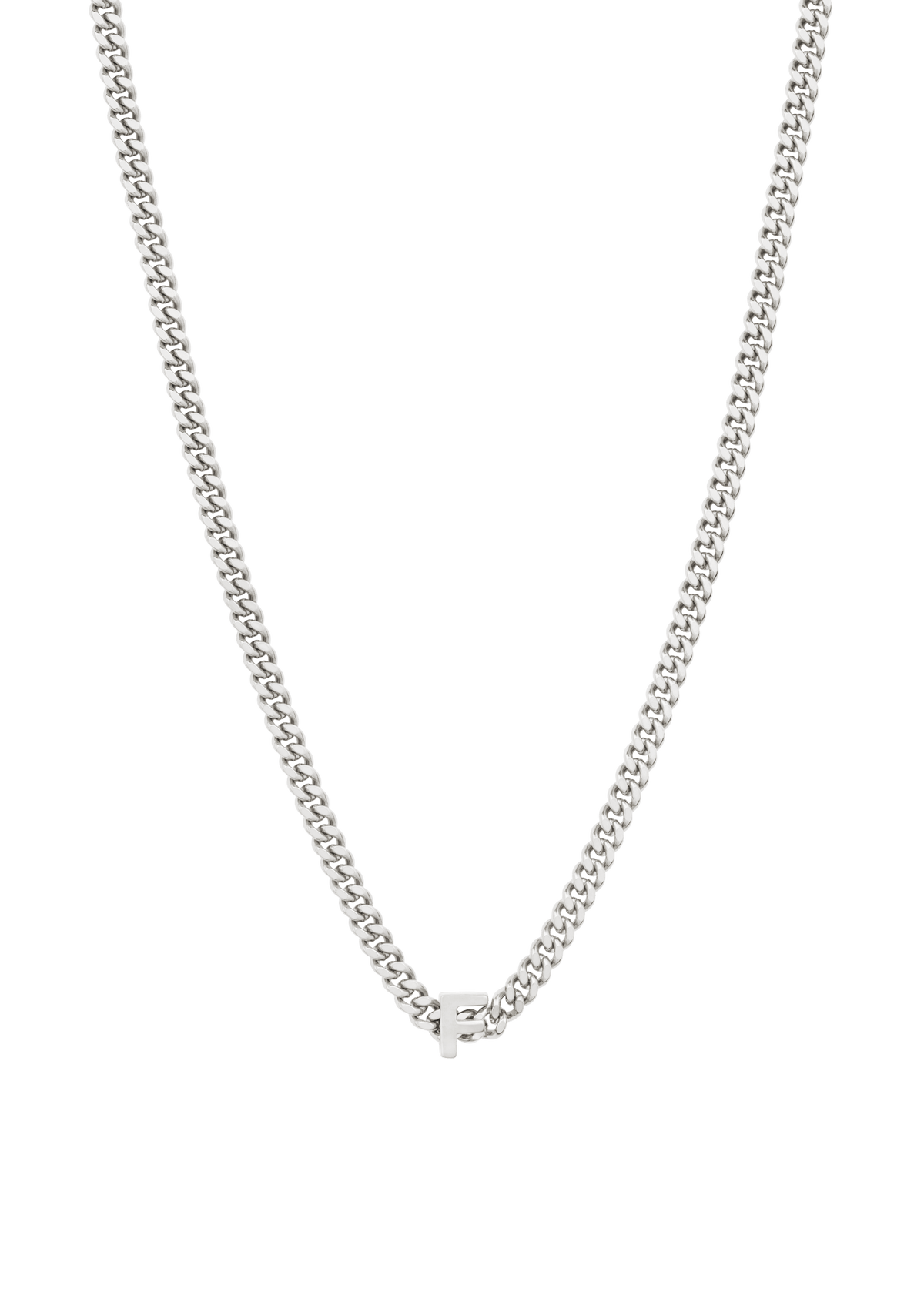 alphabet necklace with pendant F Necklaces