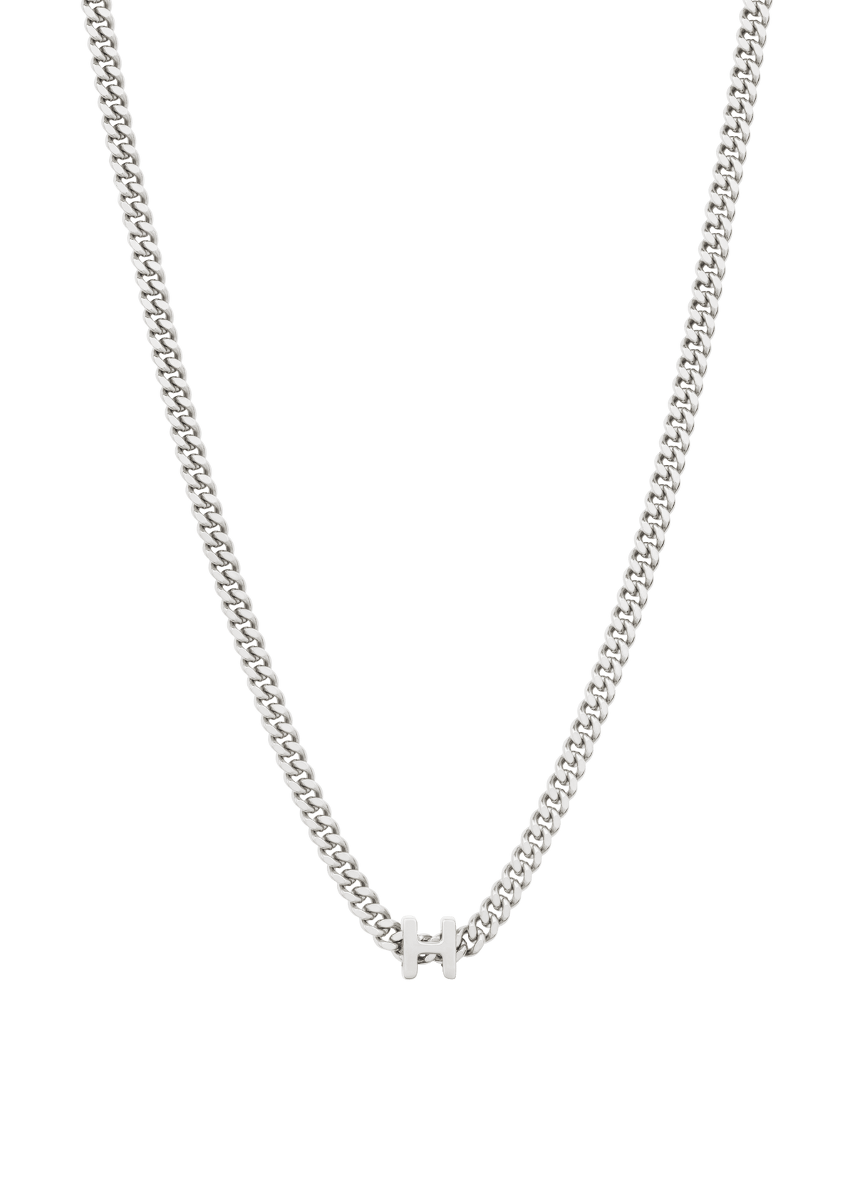 alphabet necklace with pendant H Necklaces