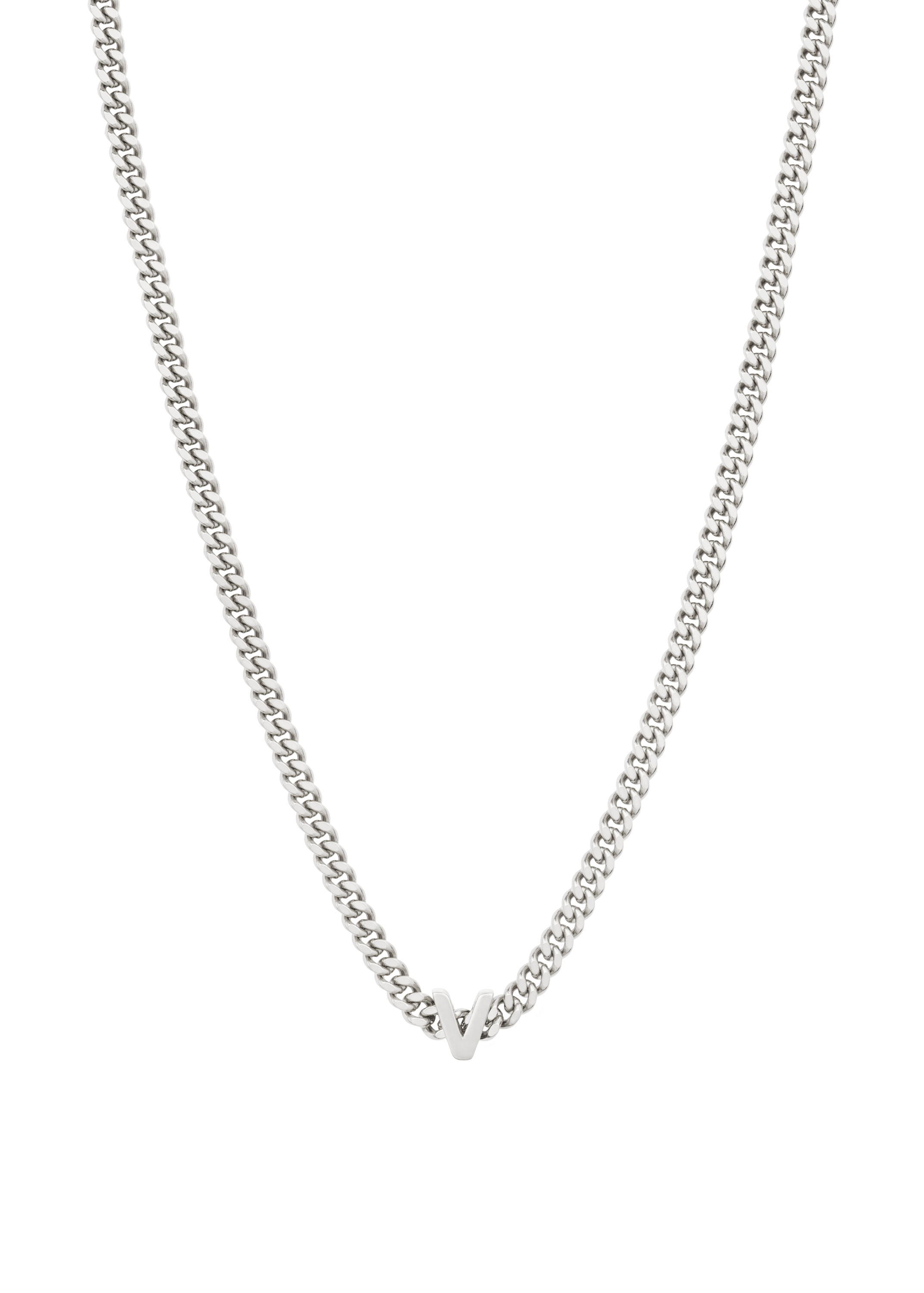 alphabet necklace with pendant V necklaces