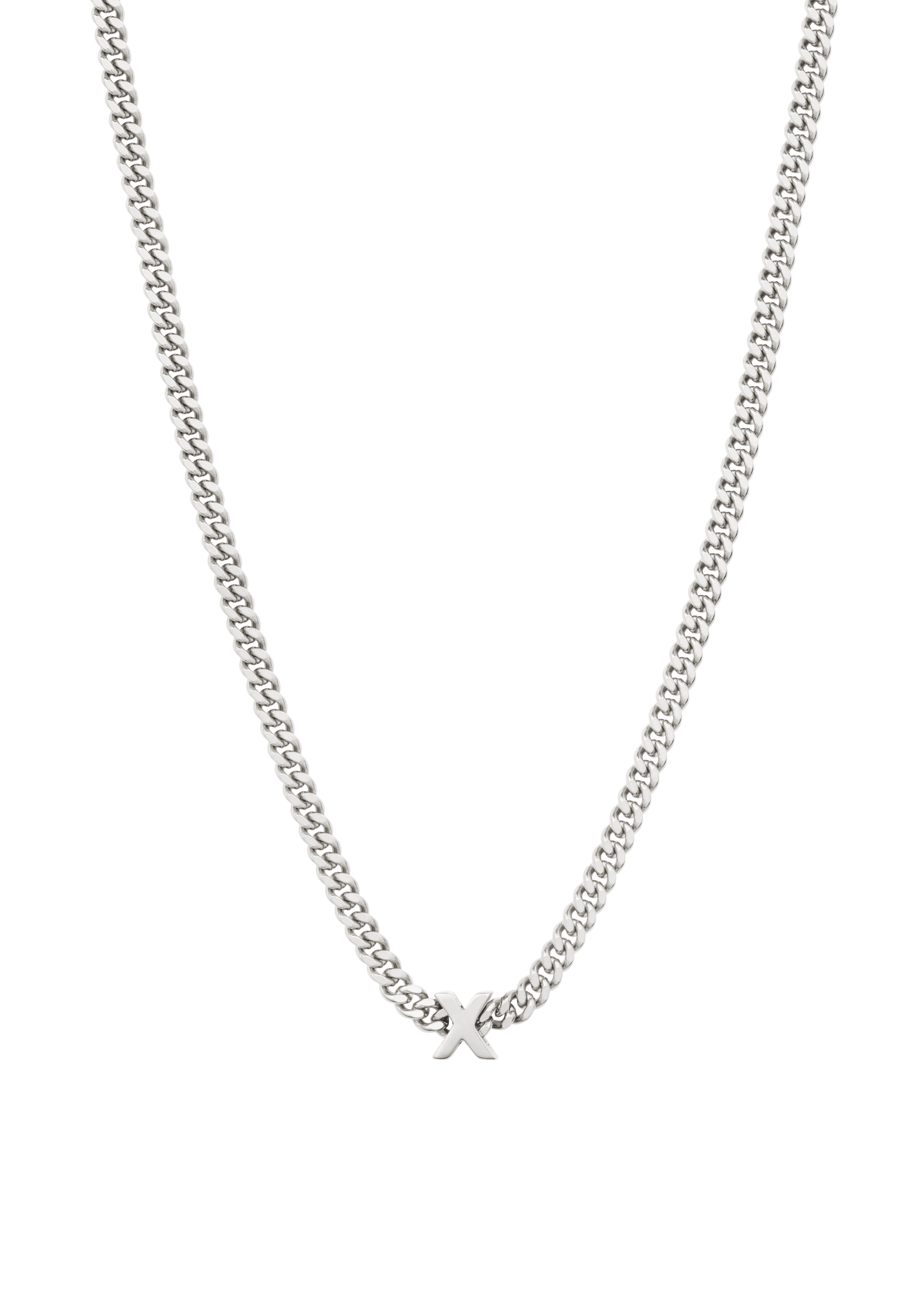 alphabet necklace with pendant X necklaces