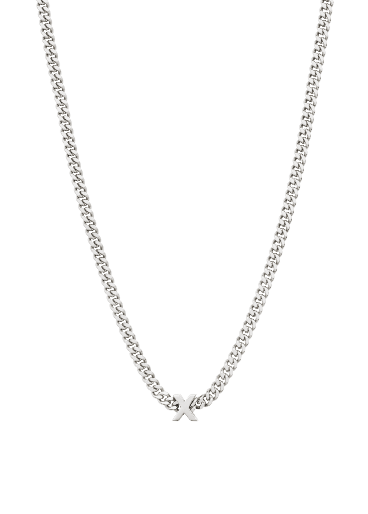 alphabet necklace with pendant X Necklaces