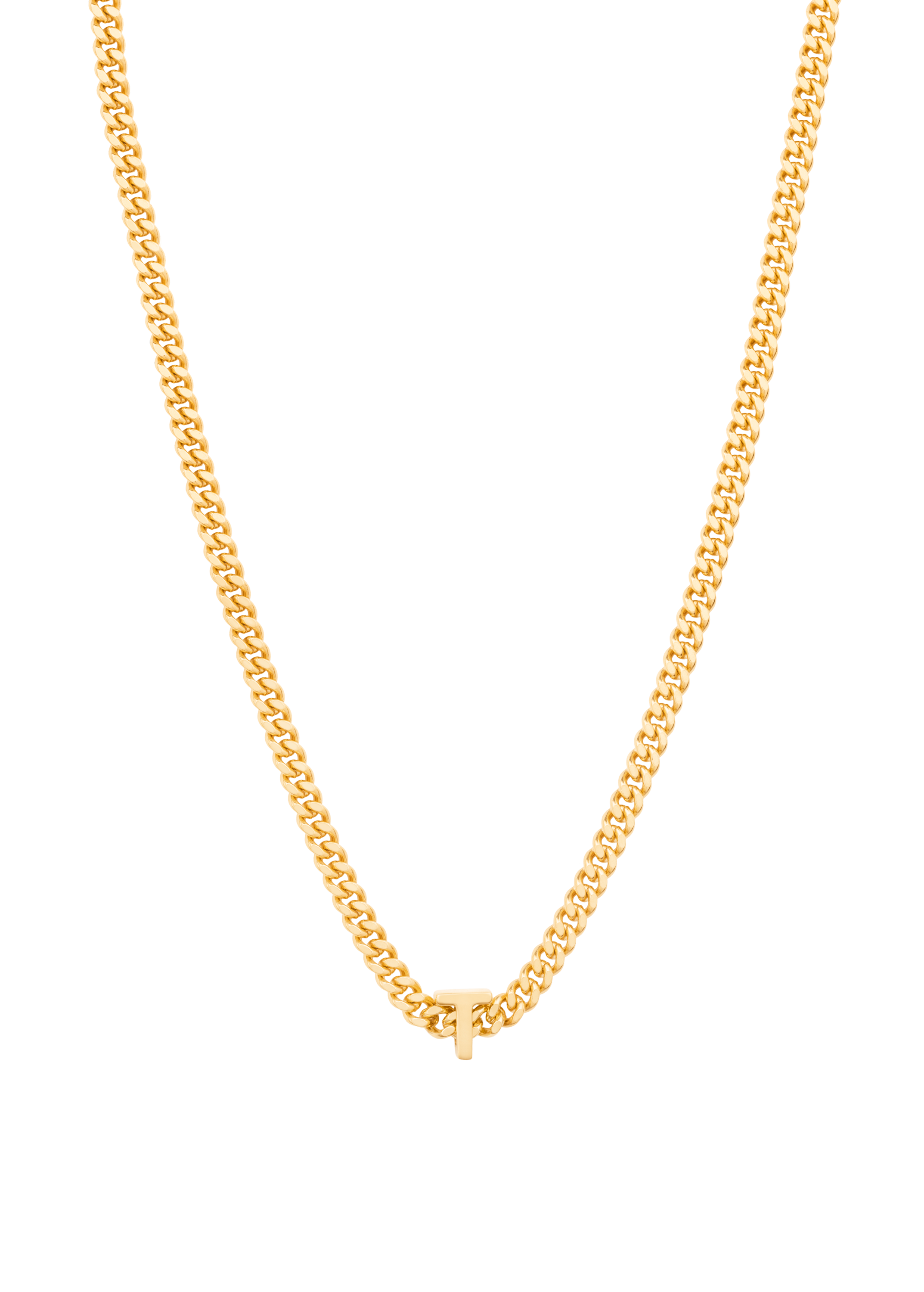 collier alphabet avec pendentif T