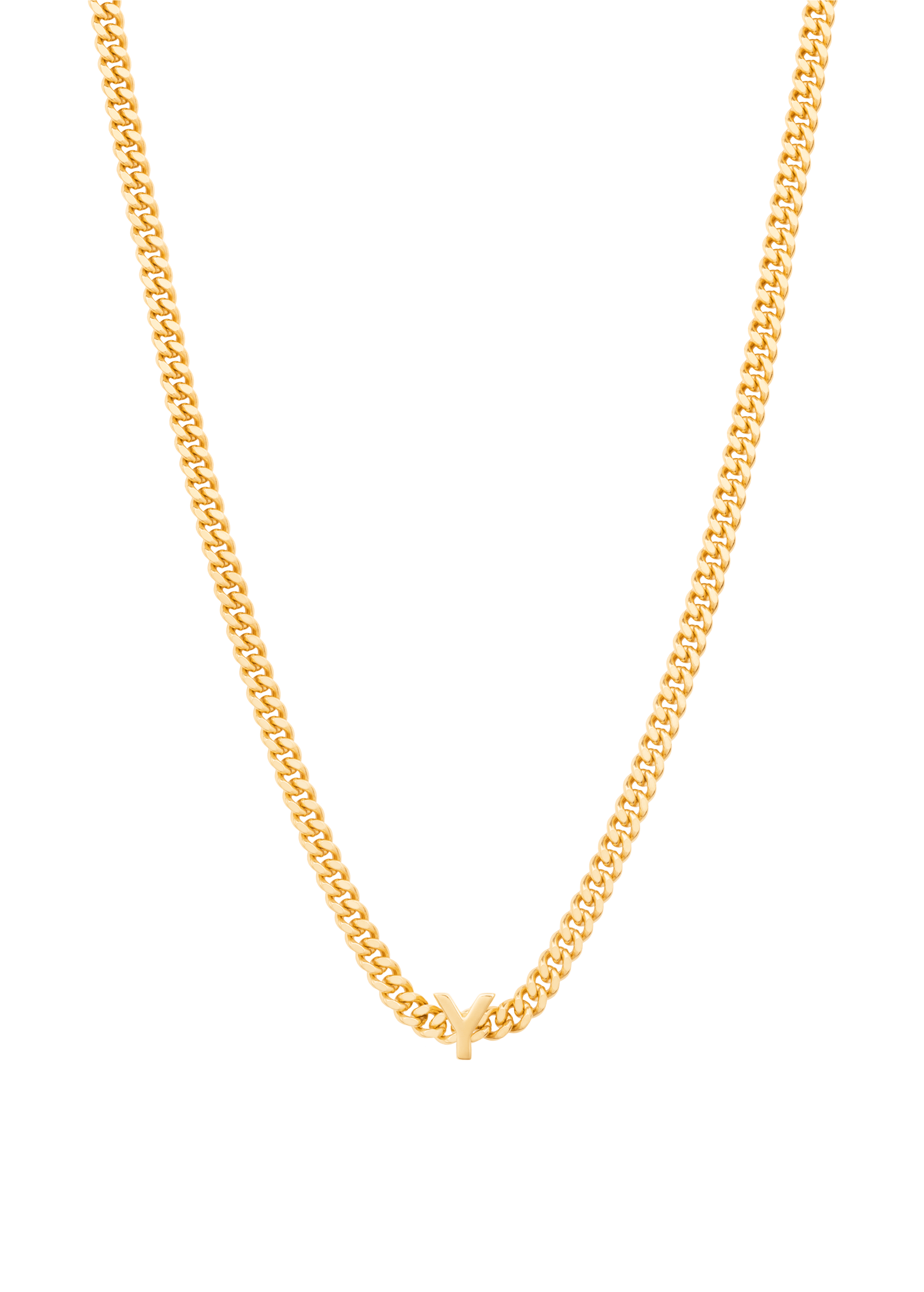 collier alphabet avec pendentif Y