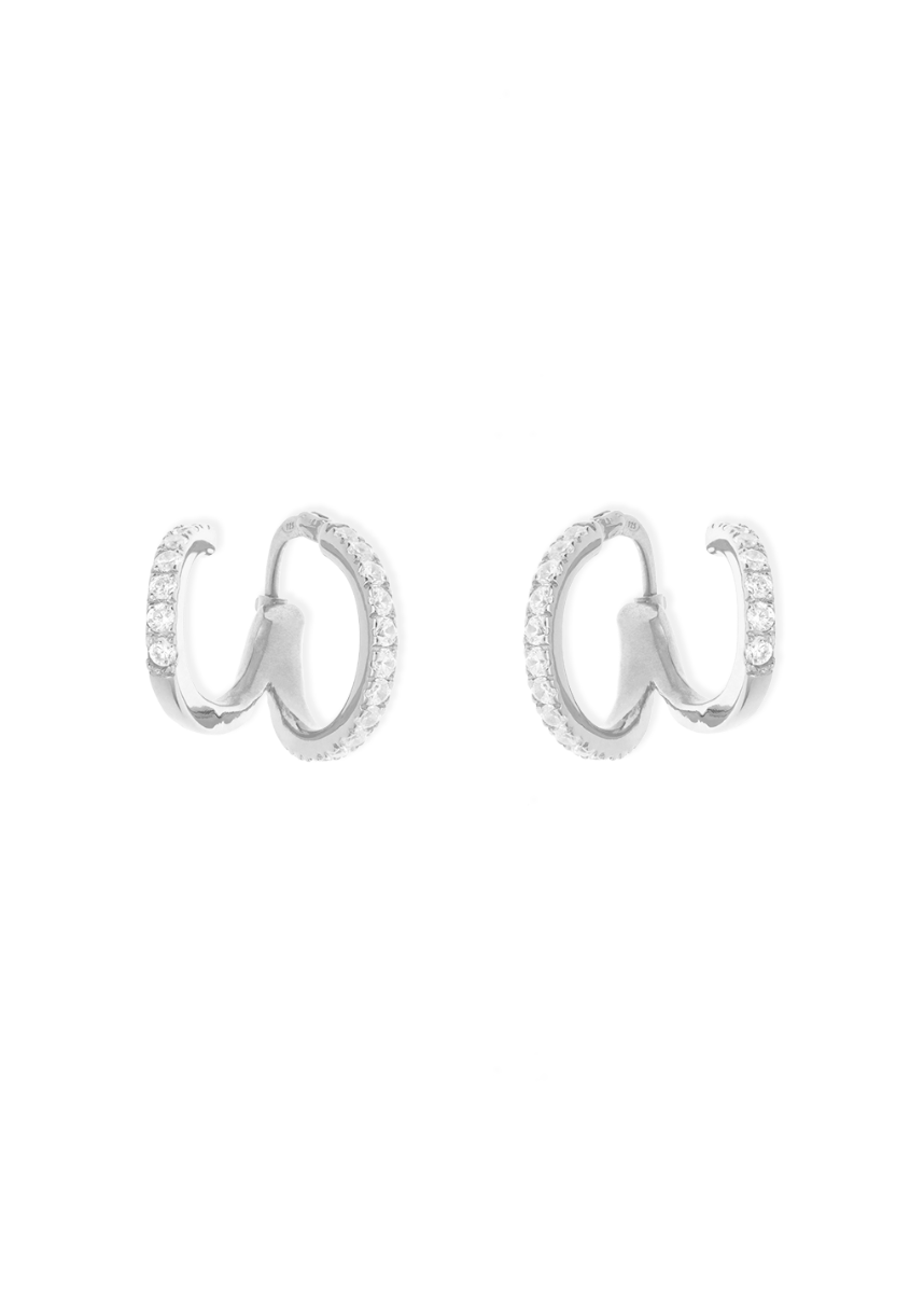 amina double layer earrings earrings