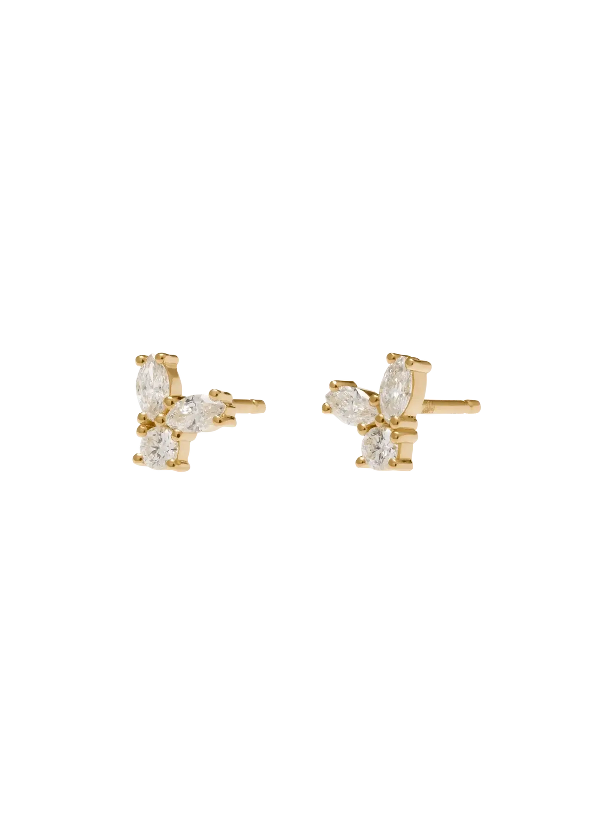 boucles d'oreilles aurora en diamant 18k