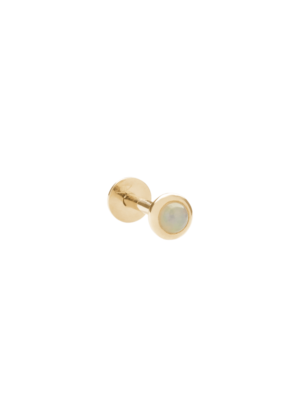 boucles d'oreilles clous balalai 18k opale
