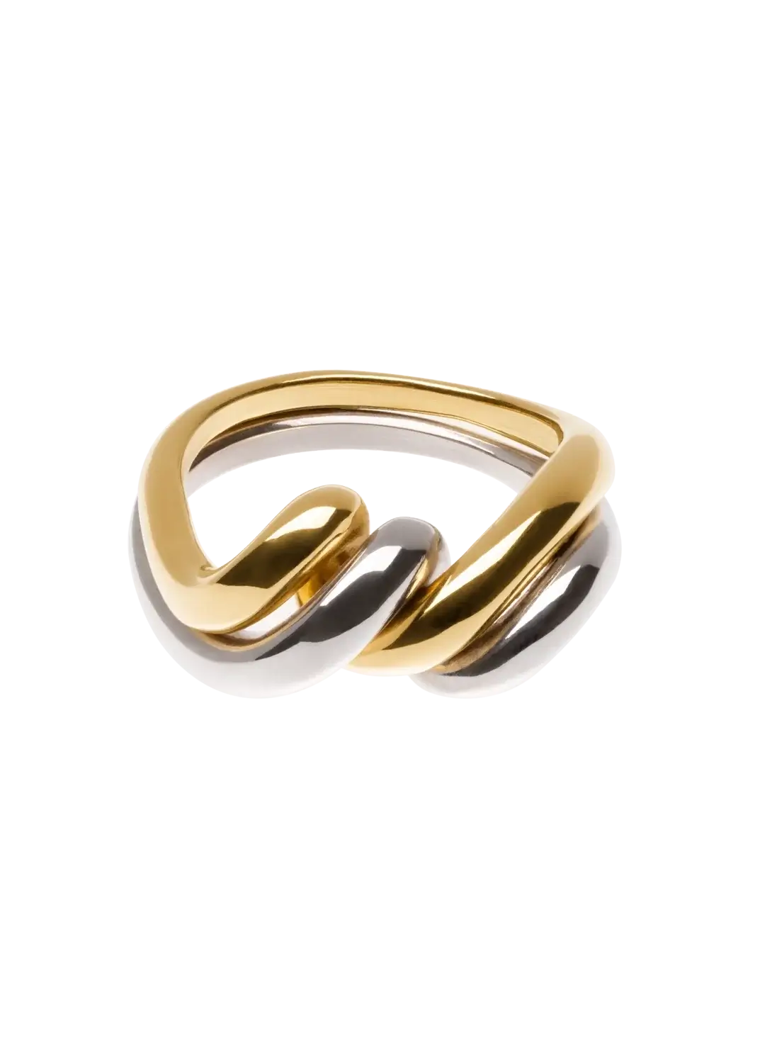 bague double bicolore Anneaux