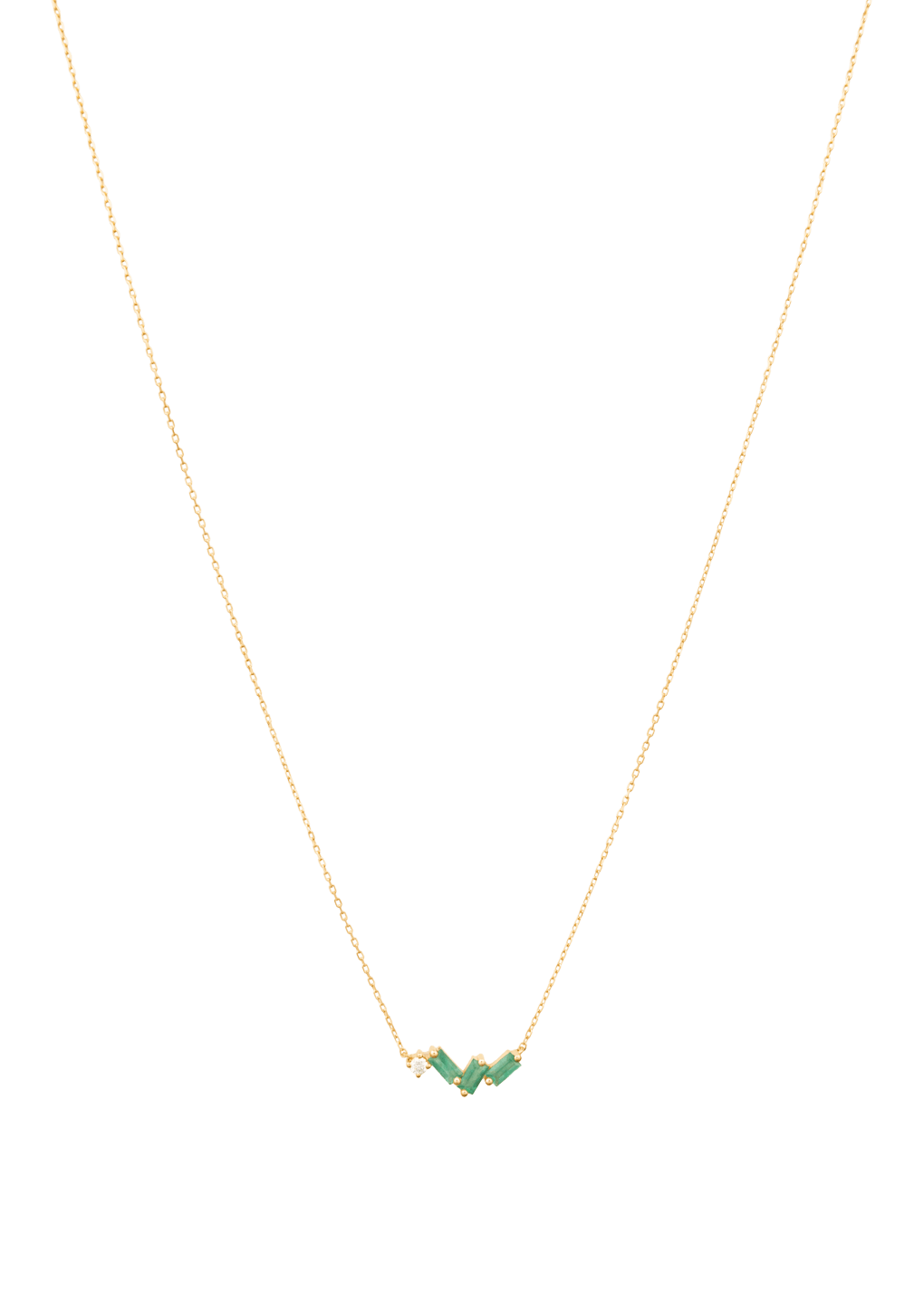 collier en émeraude et diamant 18 carats Colliers