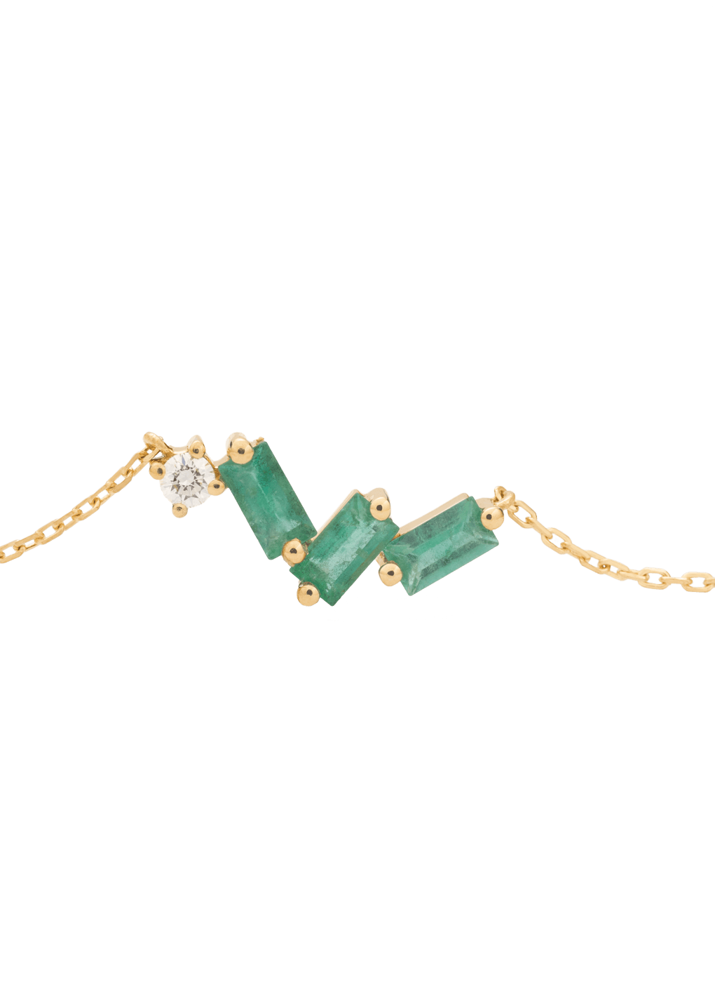 collier en émeraude et diamant 18 carats Colliers