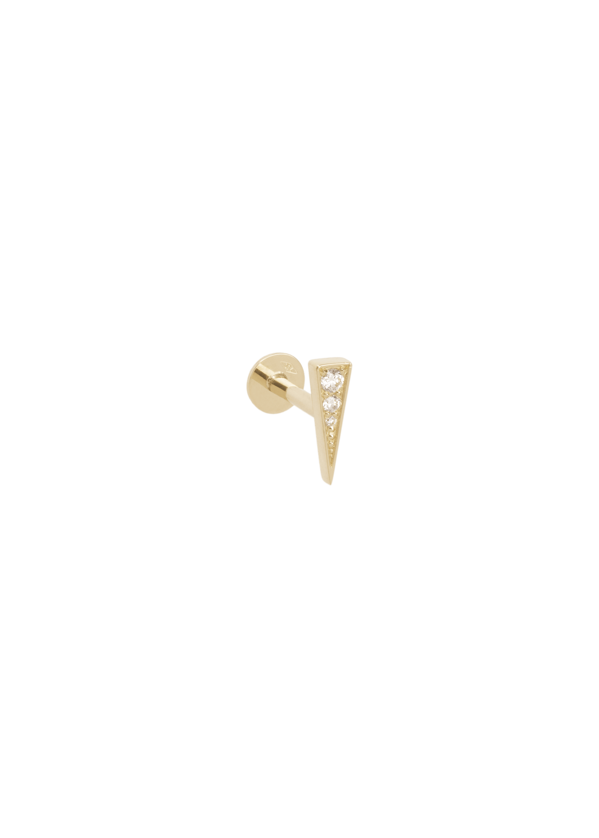 Boucles d'oreilles clous gimlet en diamant 18k