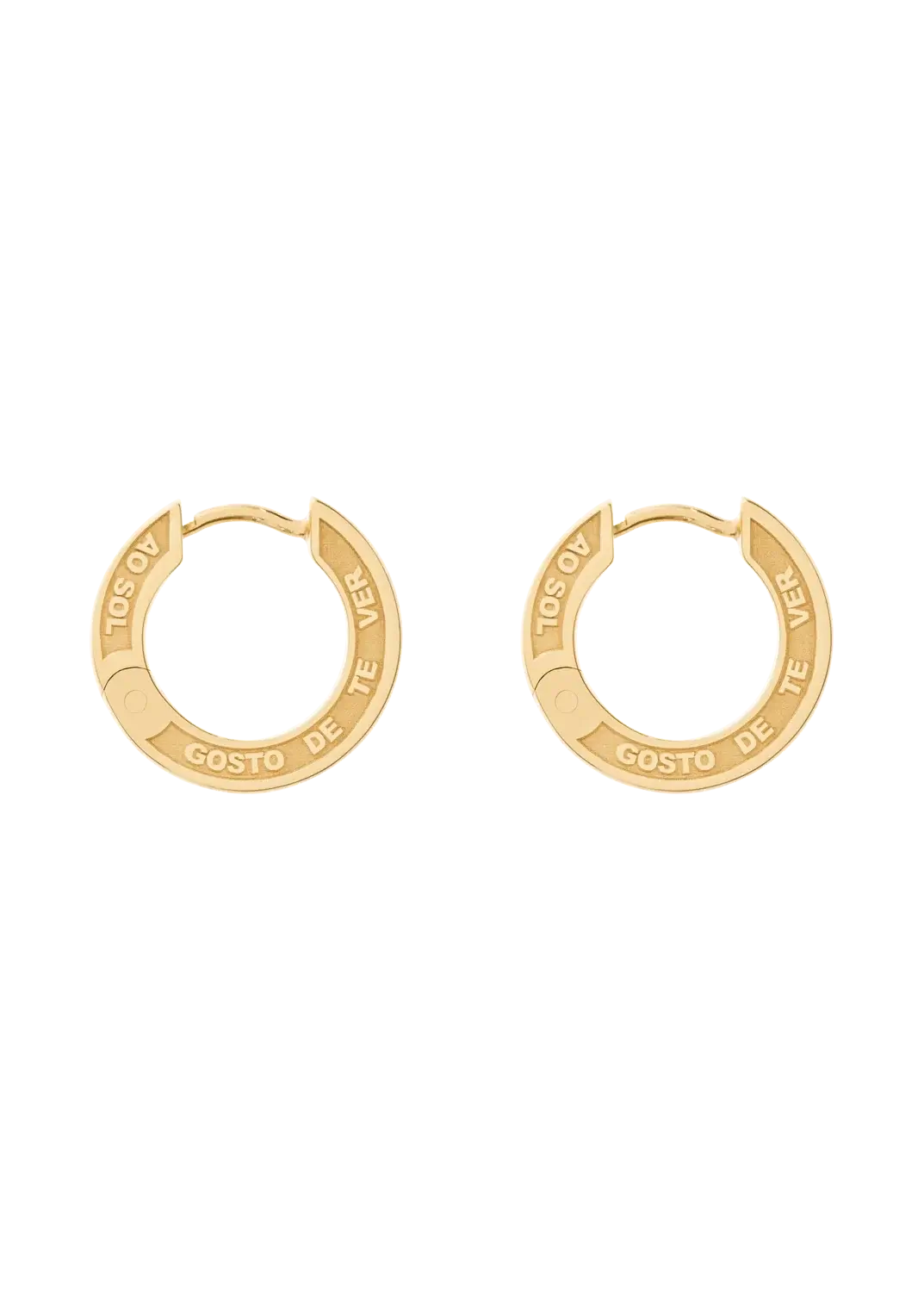 Jodie engraved huggies Earrings