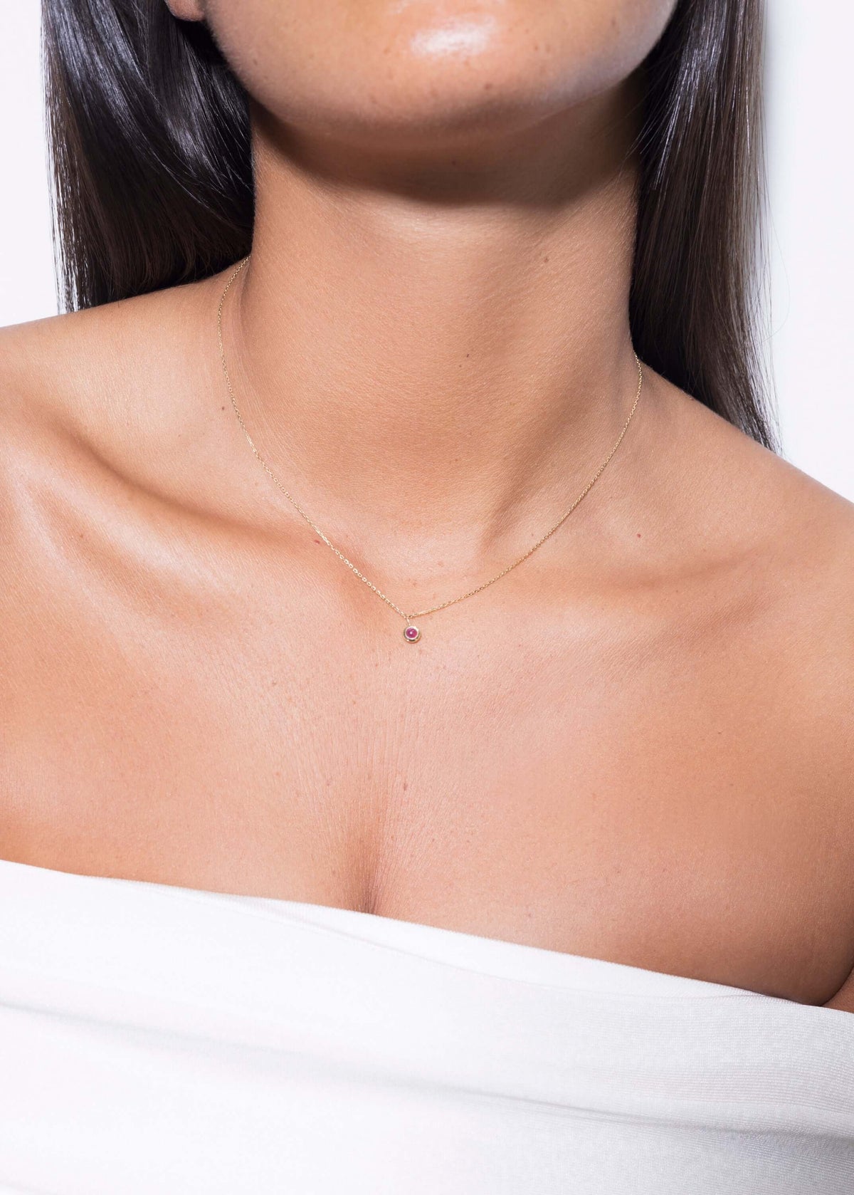collier factice rubis 18k Colliers
