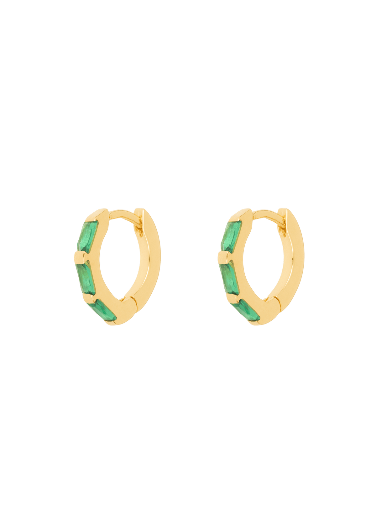 boucles d'oreilles norma vertes Boucles d'oreilles