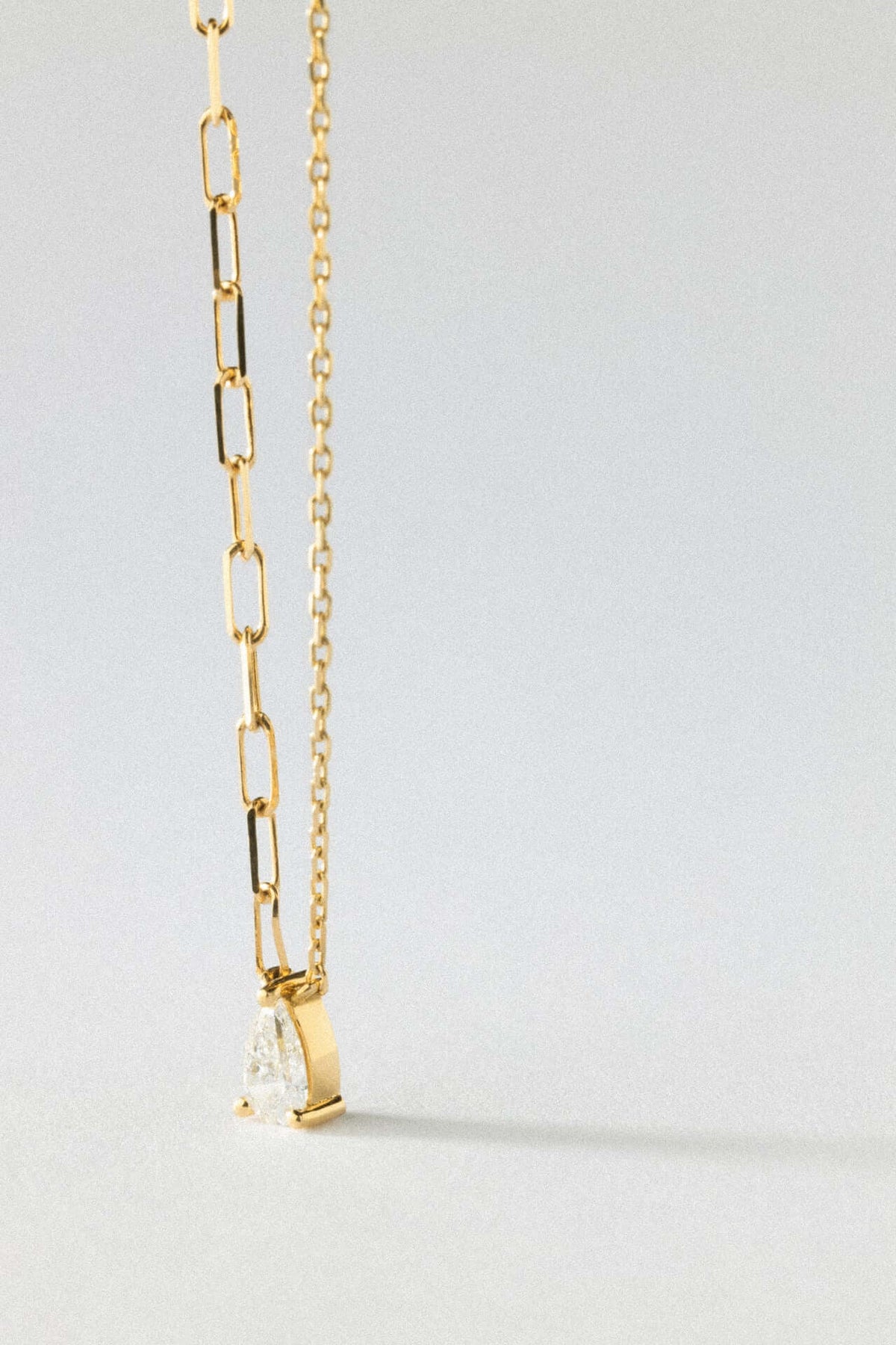 collier poire collier diamant 18k
