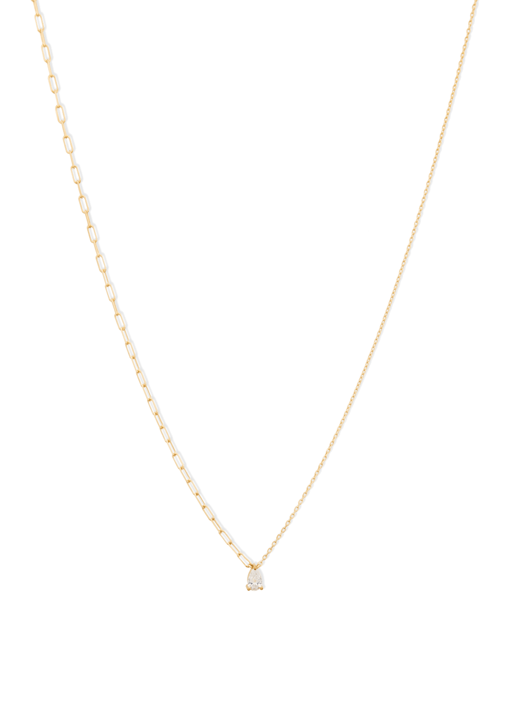 collier poire collier diamant 18k