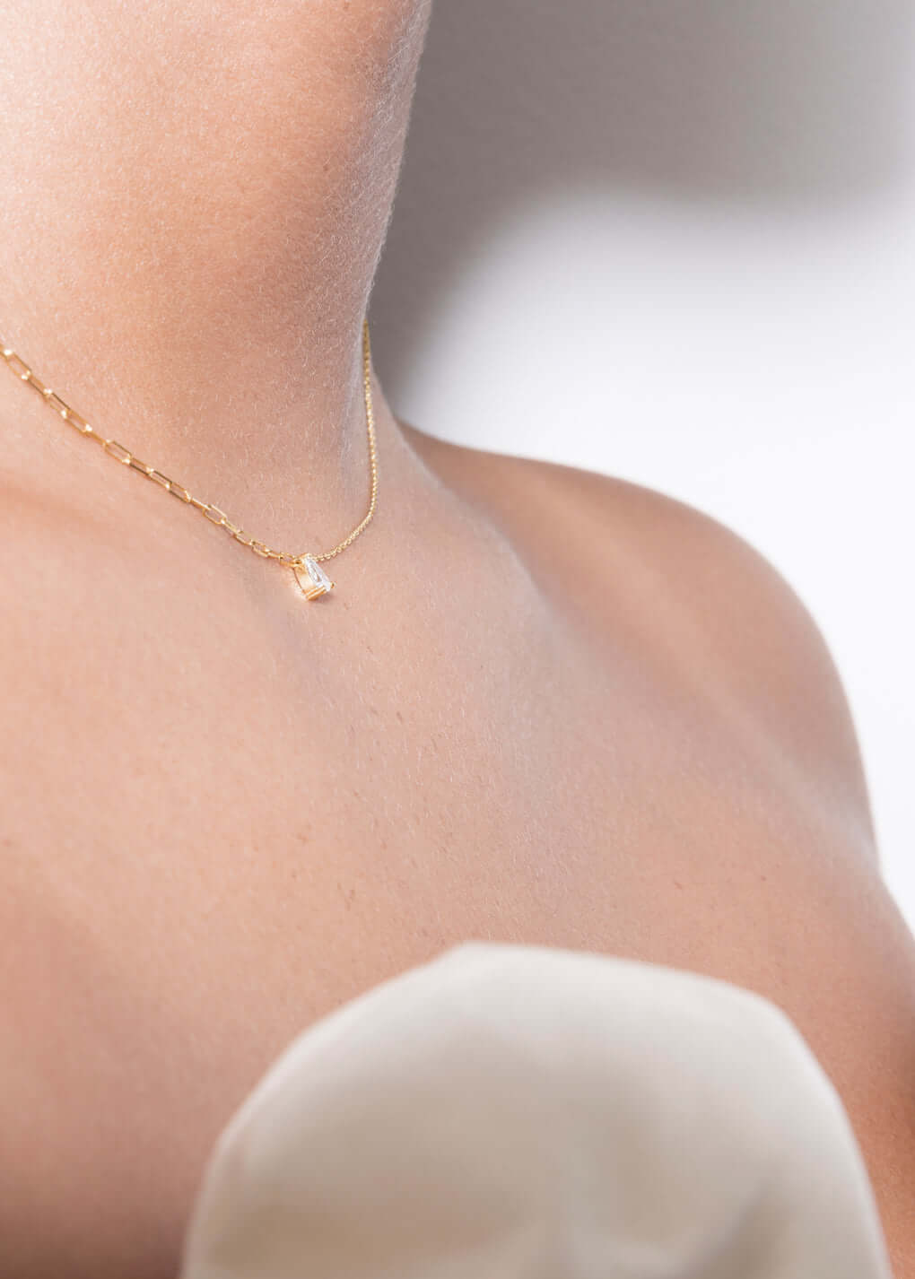 collier poire collier diamant 18k