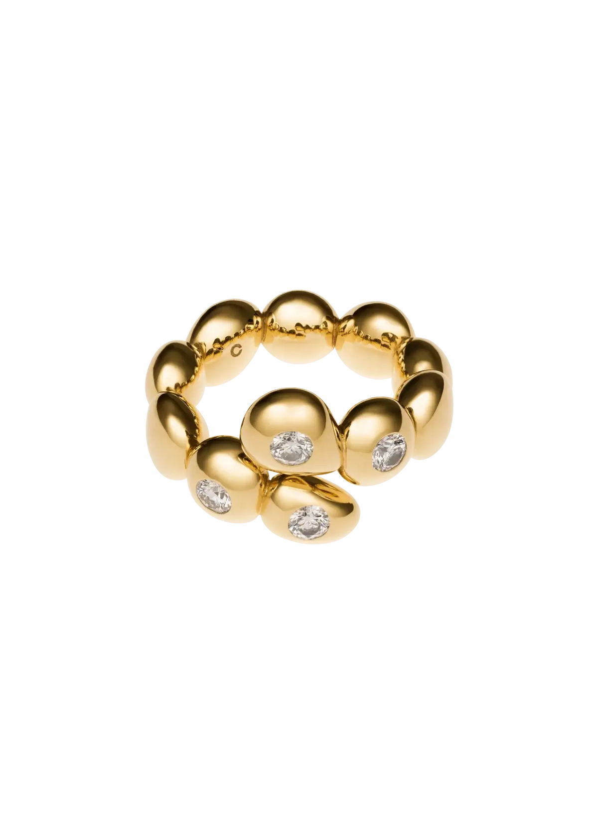 bague sphère imparfaite en diamant 18k Bagues