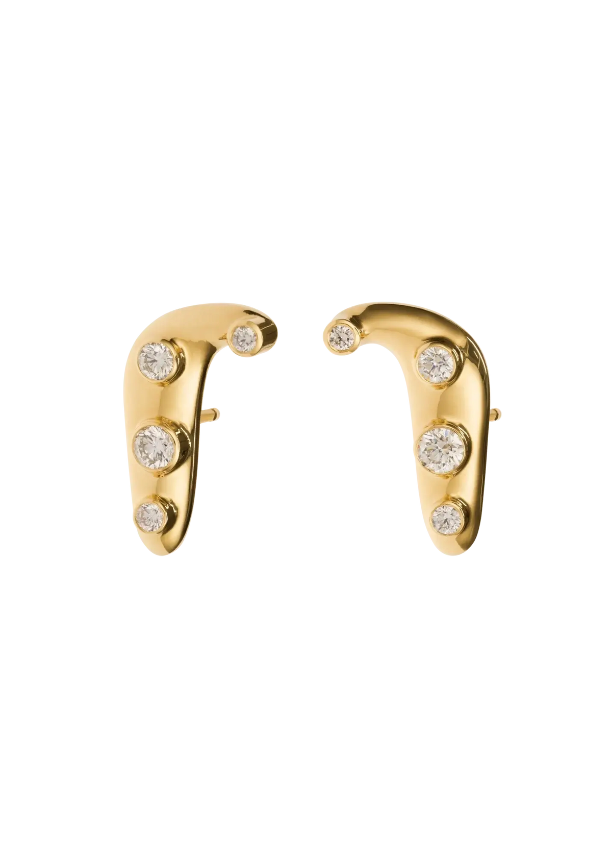 boucles d'oreilles en diamant 18 carats infinies