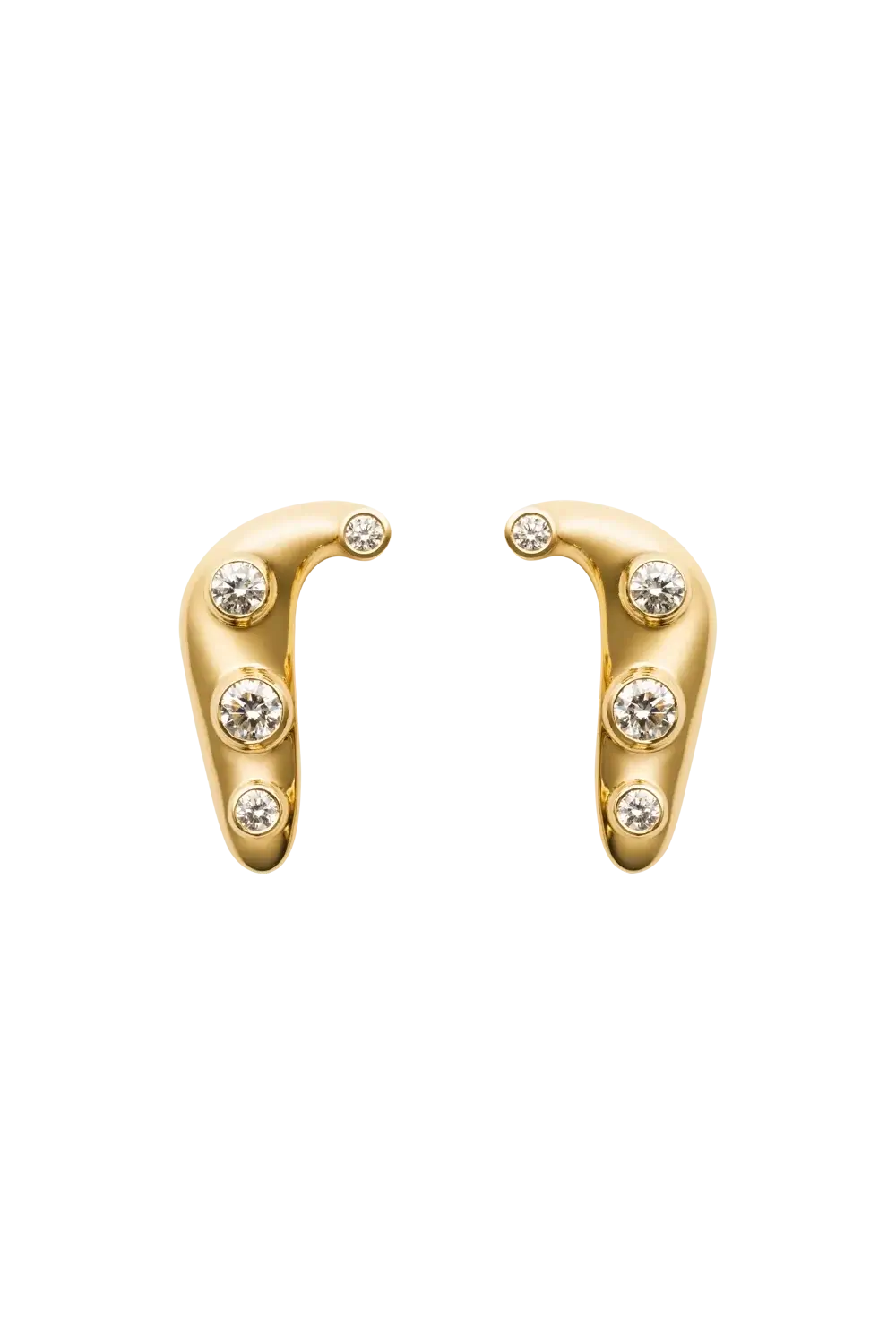 boucles d'oreilles en diamant 18 carats infinies