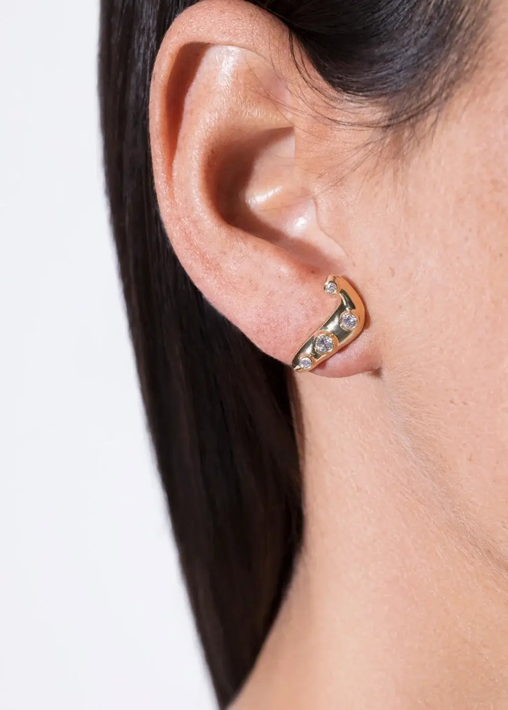 boucles d'oreilles en diamant 18 carats infinies