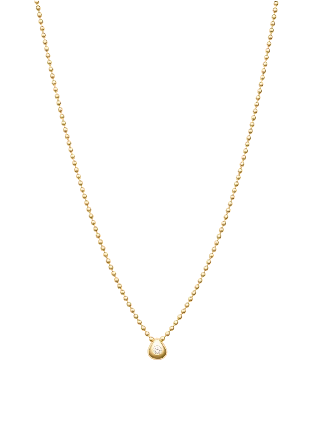 Unperfect sphere chain 18k diamond necklace Necklaces
