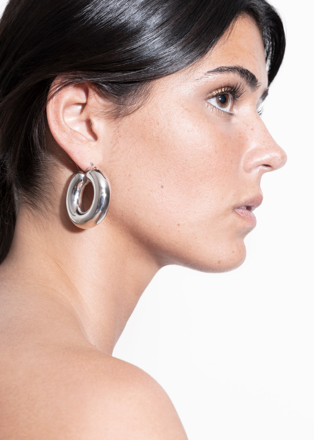 boucles d'oreilles violettes