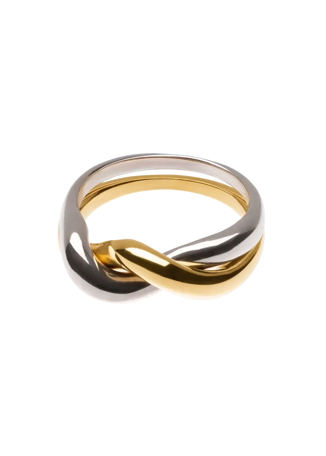 bague double tissée Anneaux