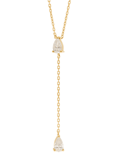 collier 18 carats avec deux diamants liés Colliers
