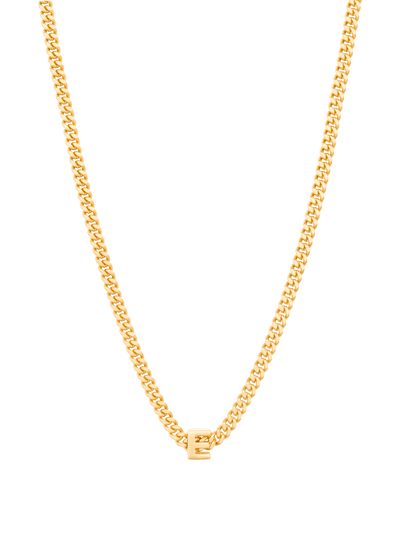 alphabet necklace with pendant E Necklaces