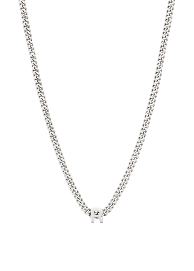 alphabet necklace with pendant R Necklaces