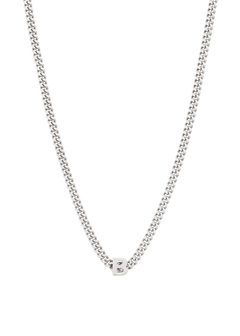 alphabet necklace with pendant B in silver