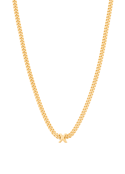 alphabet necklace with pendant X Necklaces