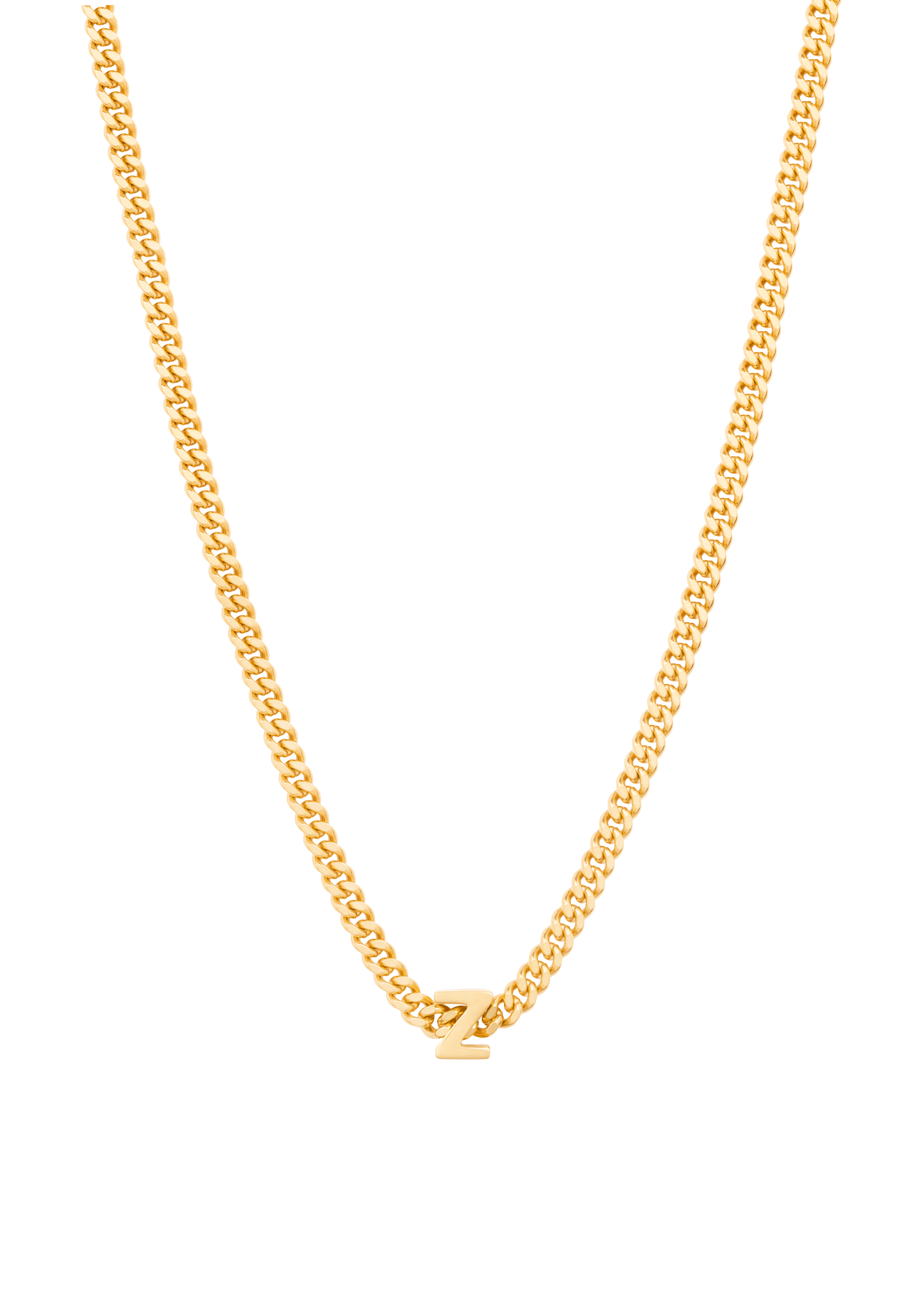 collier alphabet avec pendentif Z