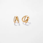 amina double layer earrings earrings