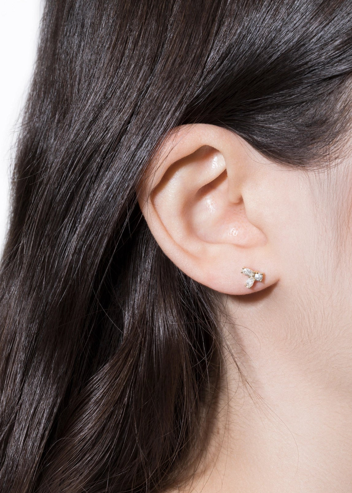 boucles d'oreilles aurora en diamant 18k