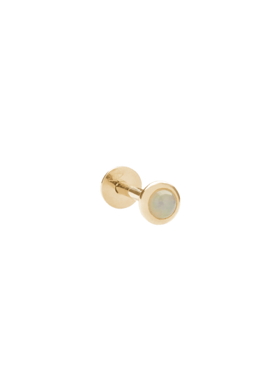 boucles d'oreilles clous balalai 18k opale