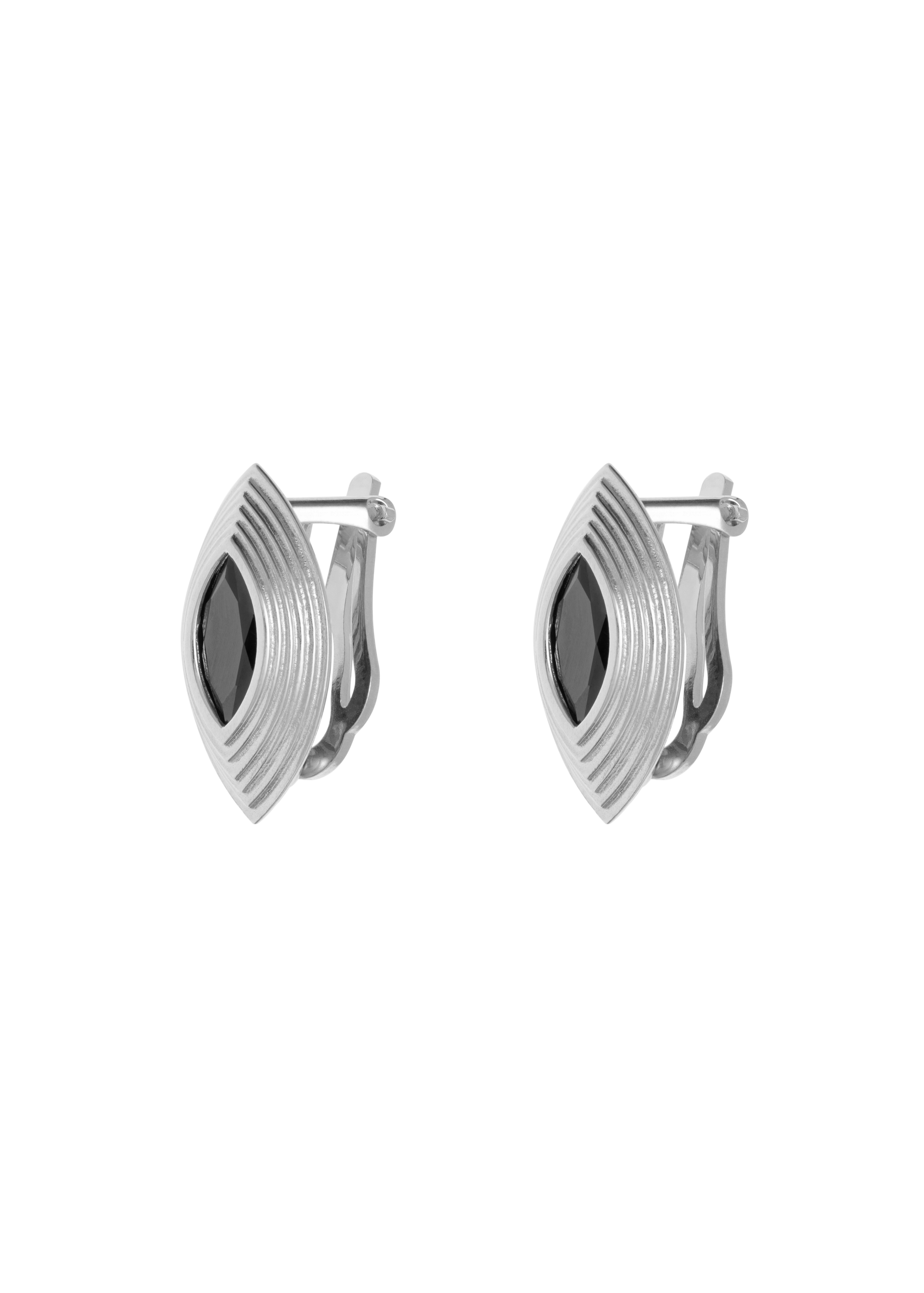 charlene earrings lateral silver